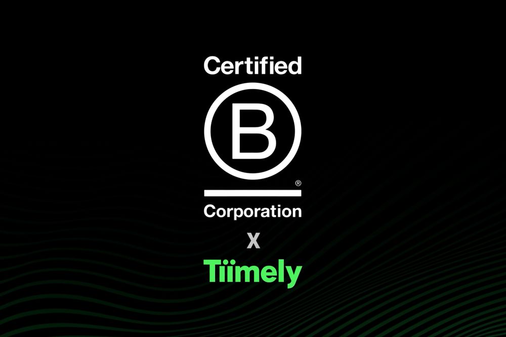 Tiimely BCorp certification