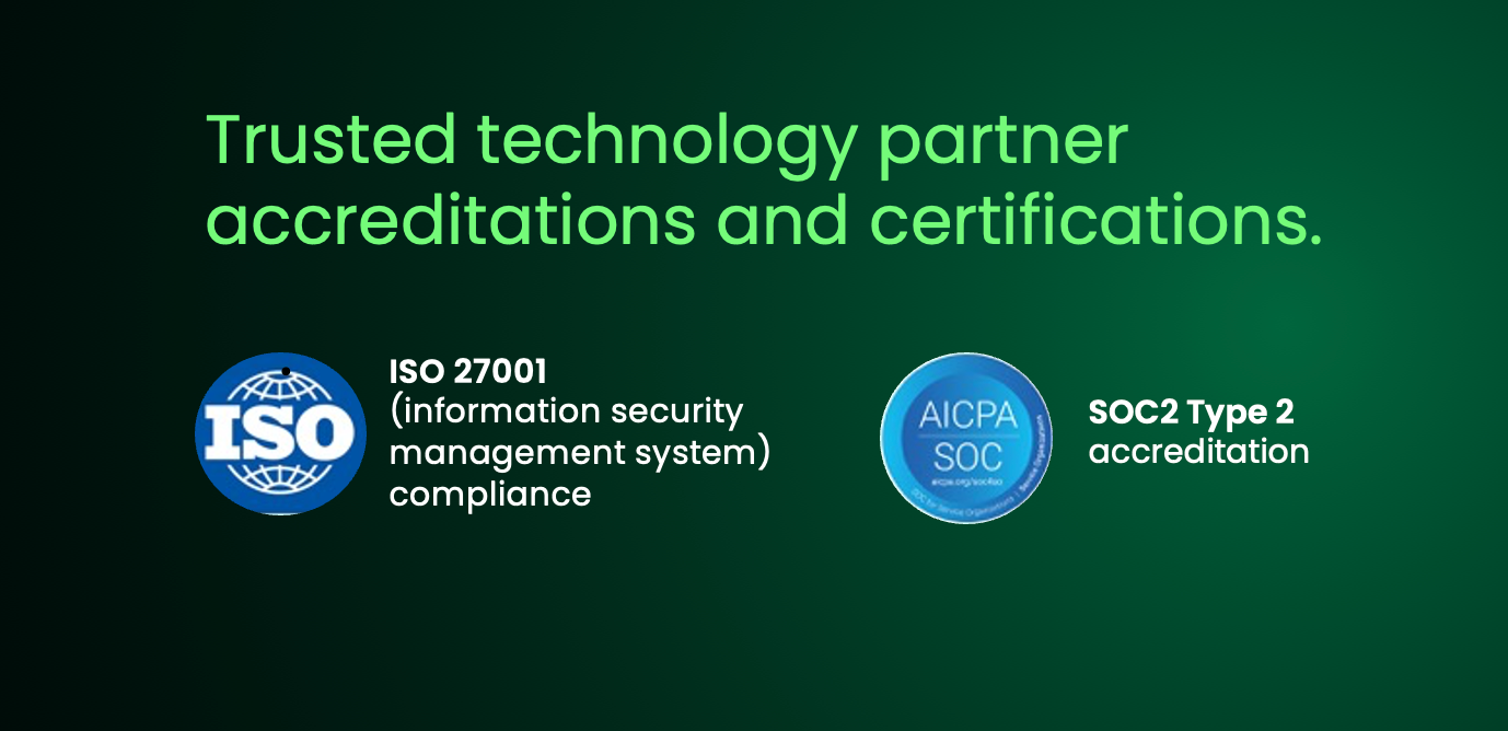 ISO, SOC2 credentials