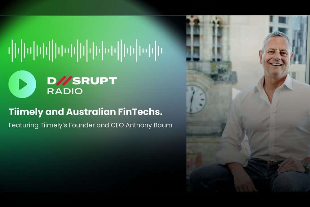 Disrupt Radio graphic featuring Anthony Baum