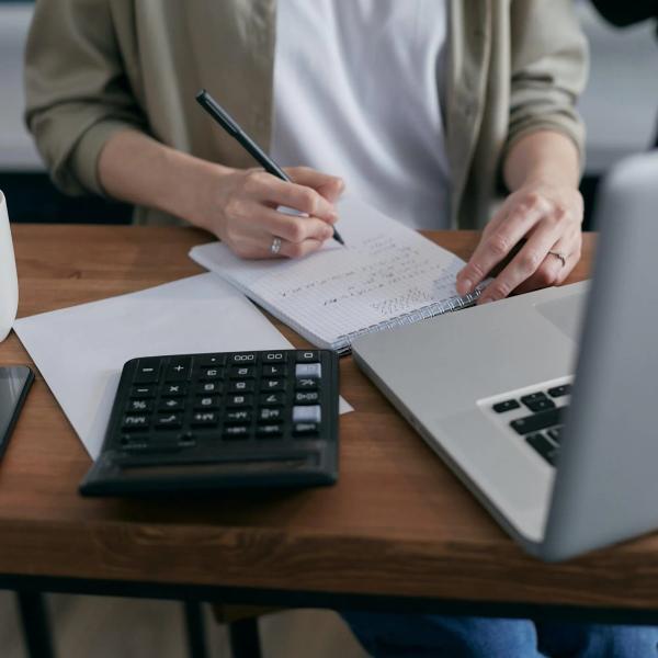 woman at desk