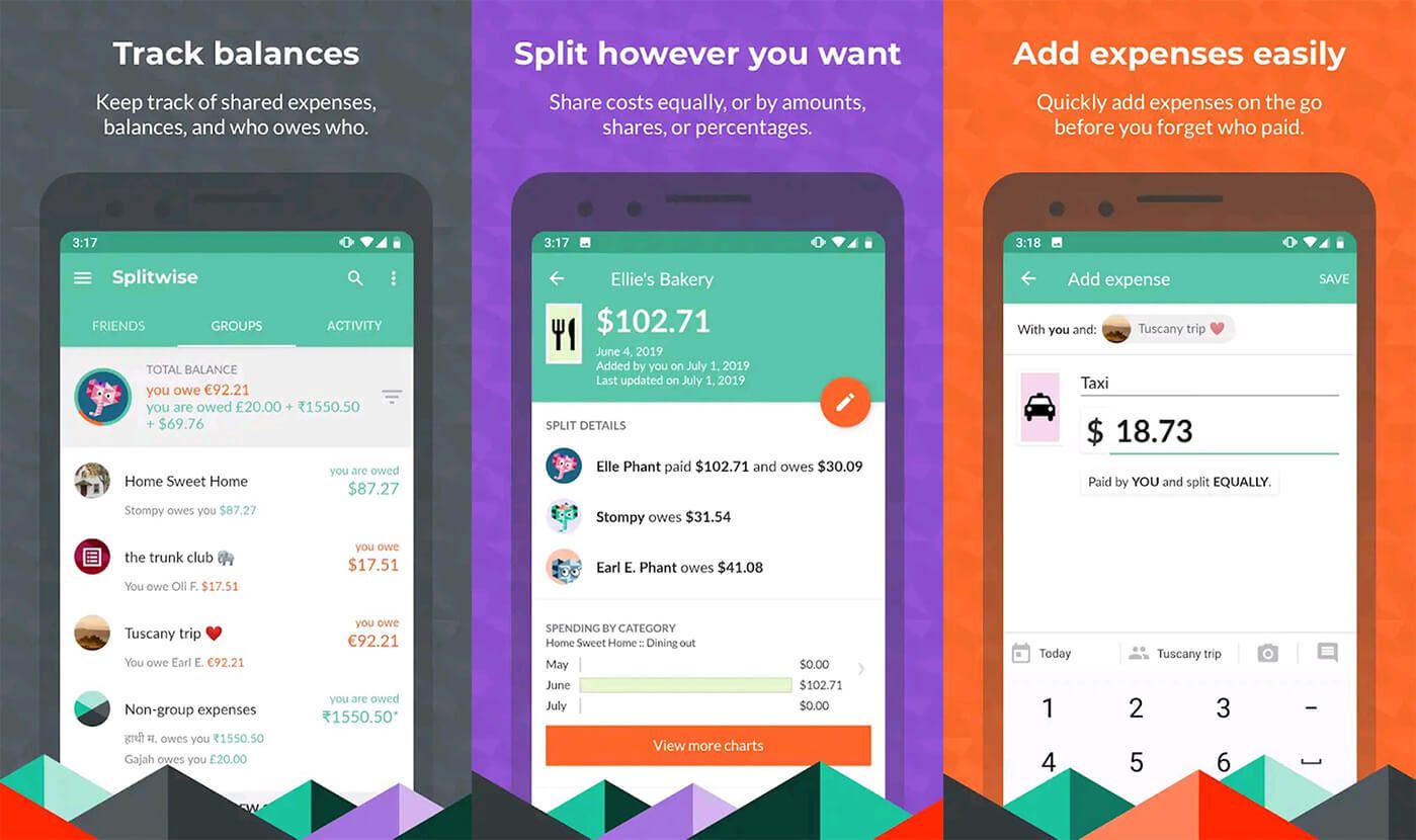 Splitwize app