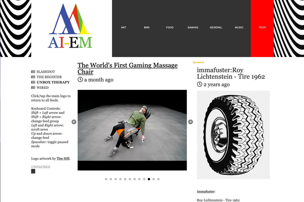 ai-em news rss feeds capture