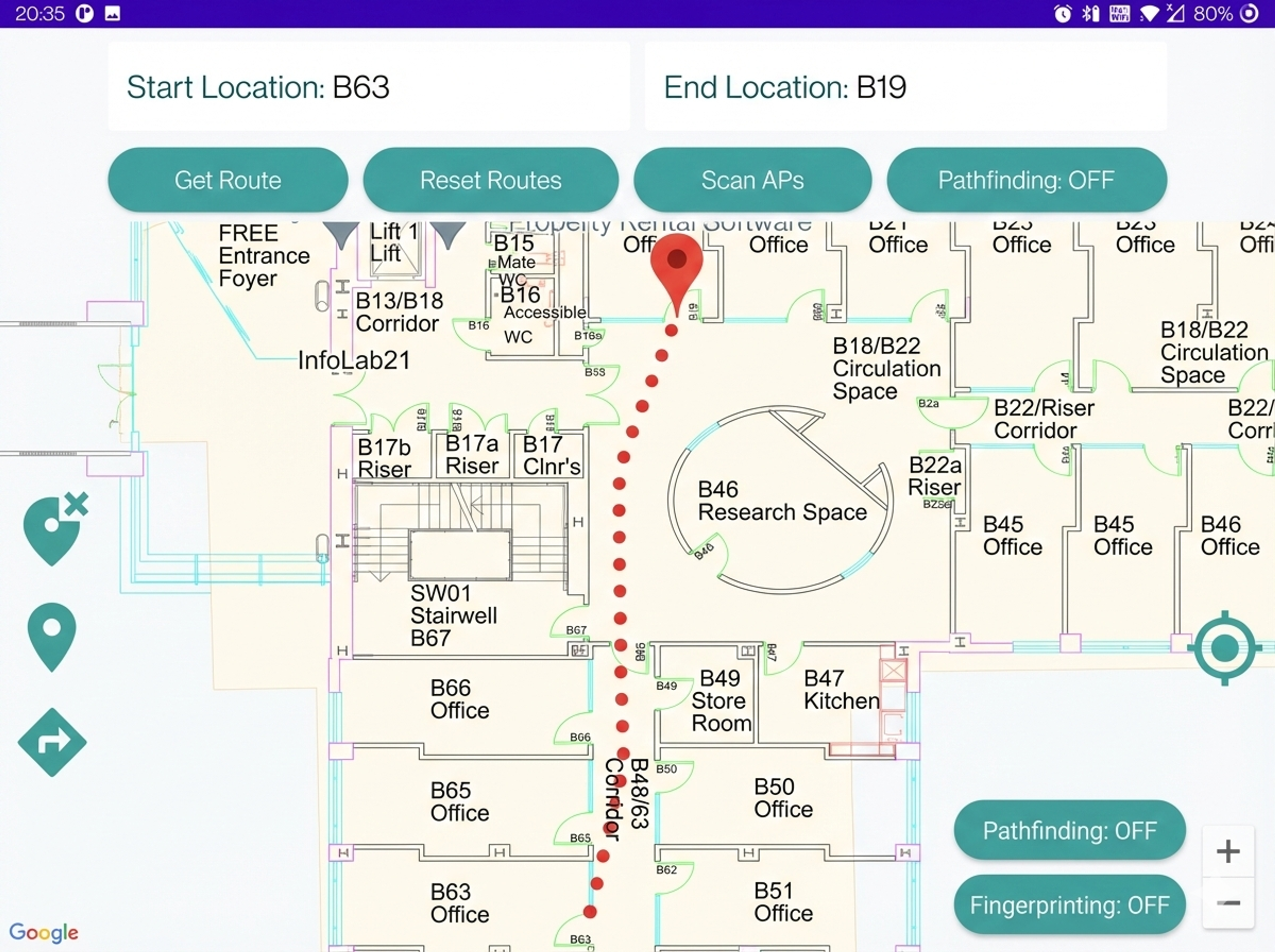 Indoor Navigation screenshot