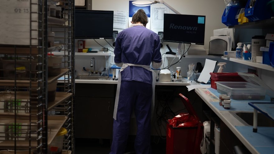 The Pathology lab at Renown in action.