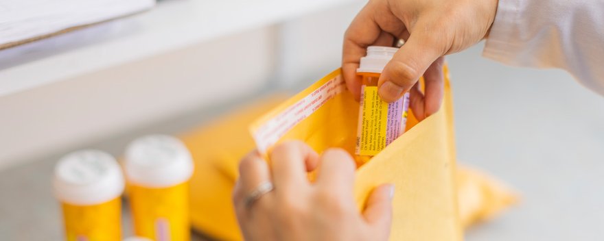 Renown pharmacist filling order at Renown Pharmacy