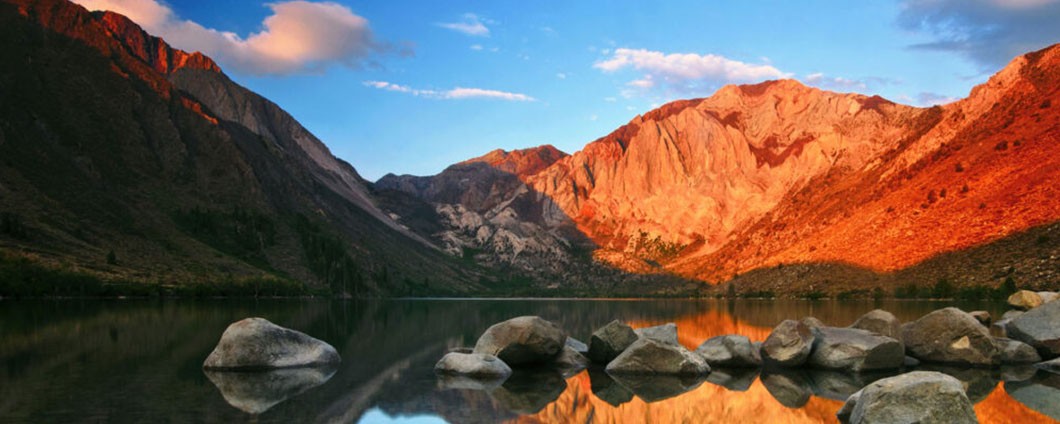 mountains and lake