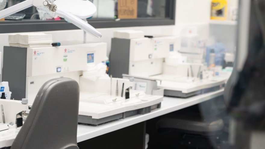 The Pathology lab at Renown in action.