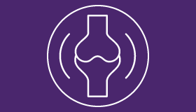 Pediatrics knee joint icon