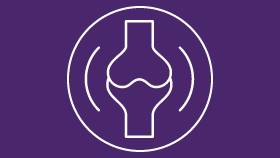 Pediatrics knee joint icon