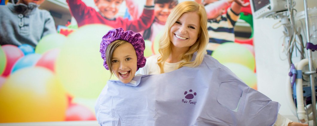 Child life specialist with Renown patient