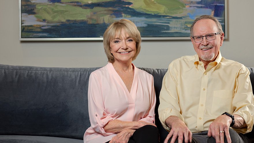 Senior Care Plus and Sterling Silver Club members Mark and Dana combs pose for a photo
