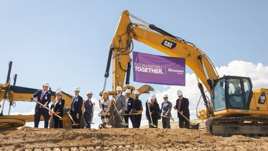 Renown leaders at the future site of the Sparks ambulatory care center
