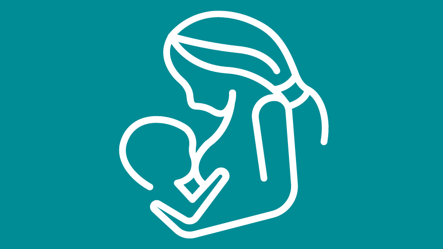 Mom and baby graphic