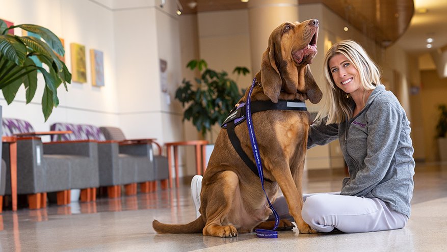 Renown Pet Therapy volunteer and her dog Moose