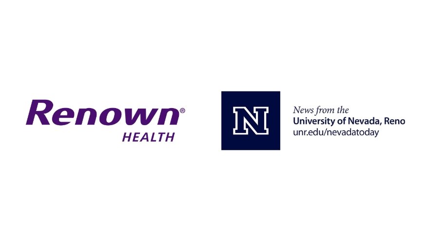 Renown Health and Orvis School of Nursing newsroom logos sit side-by-side.