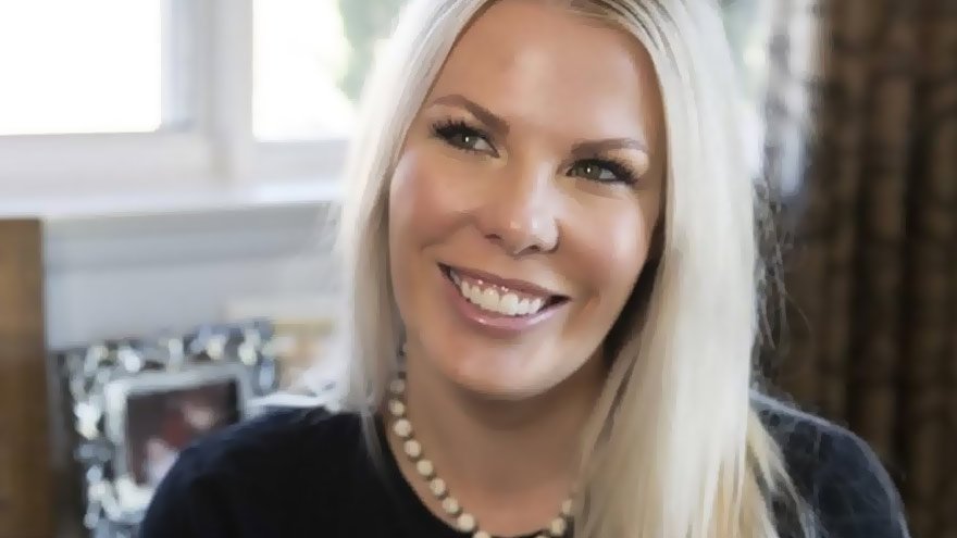 A lady smiling 