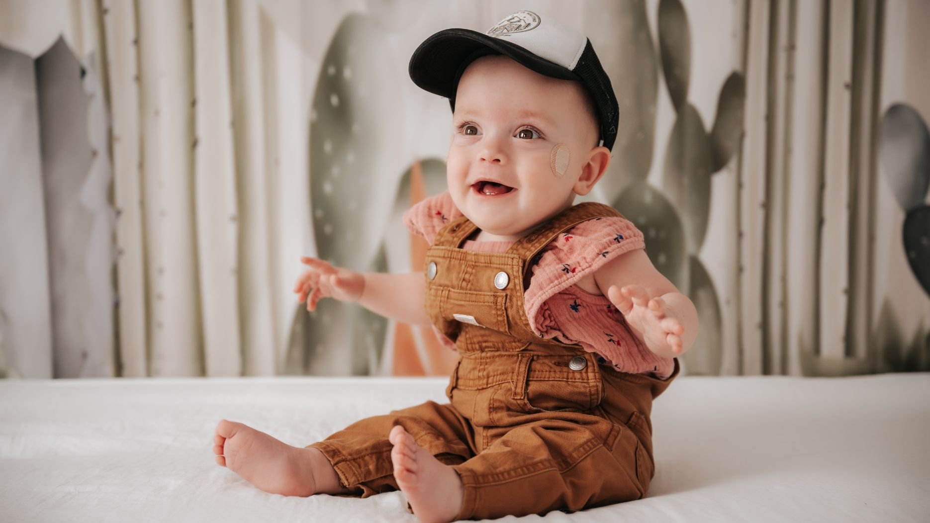 sloan, renown nicu patient in overalls