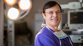 Dr. Roumanas in the OR