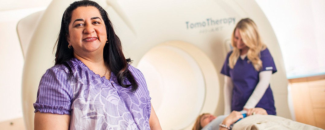 Renown providers with patient during imaging procedure