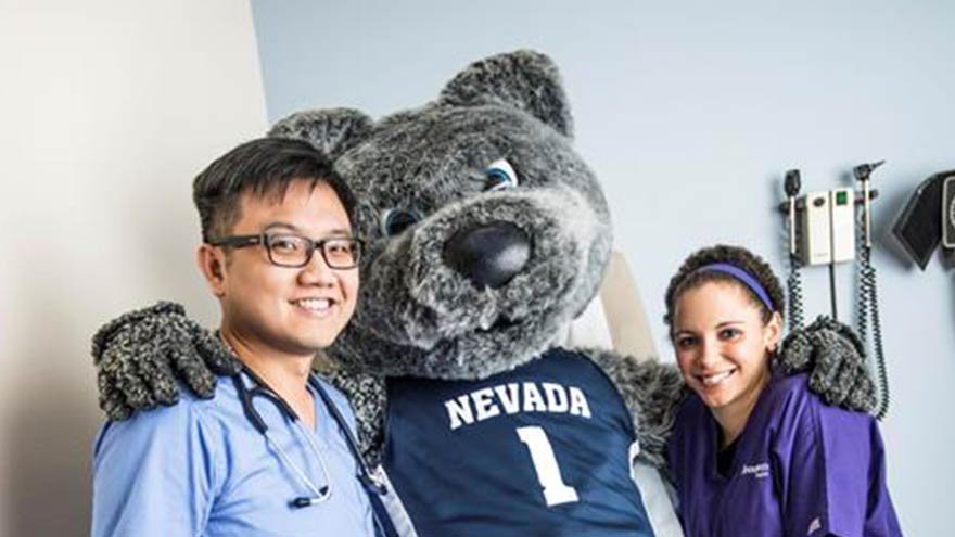 Wolfie, UNR & Renown Medical Staff