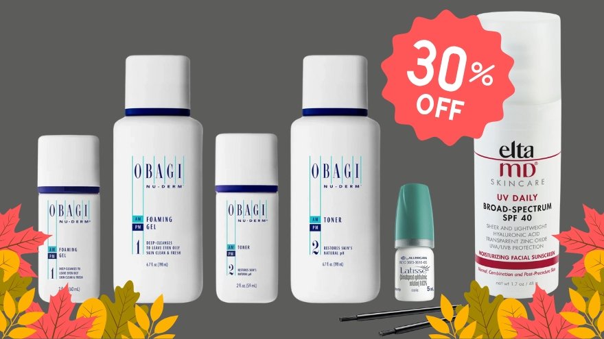 Renown Dermatology skincare products, 30% off