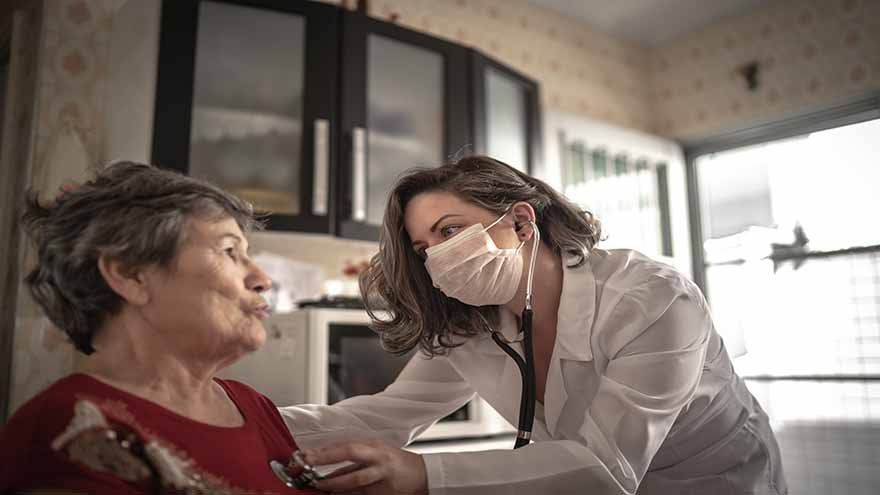 Patient receiving care for heart