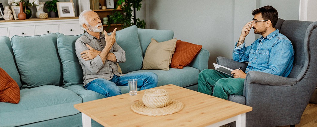 Patient in session with therapist