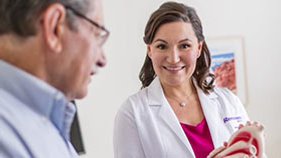 Doctor meeting with patient