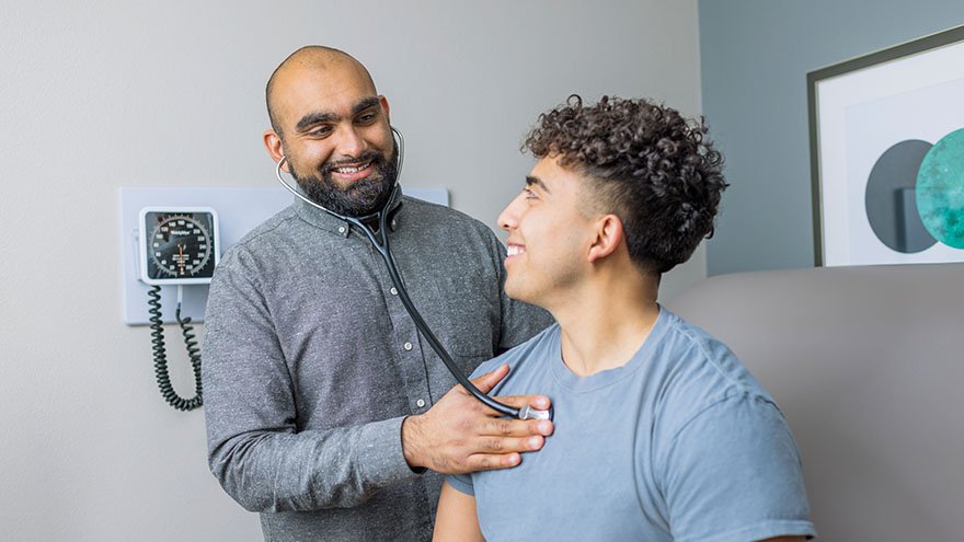 Renown provider with a patient