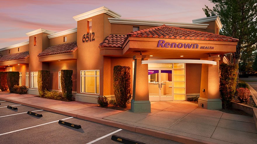 Exterior photo of Renown Urgent Care at 6512 South McCarran in Reno, NV