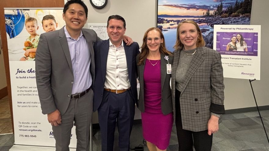 Foundation team members and speakers pose for photo