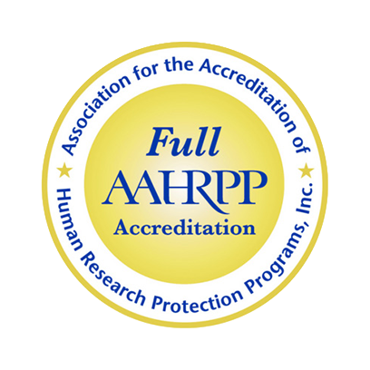AAHRPP Full Accreditation badge for Renown Health Office of Clinical Research