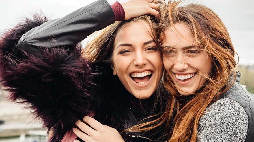 Women smiling 