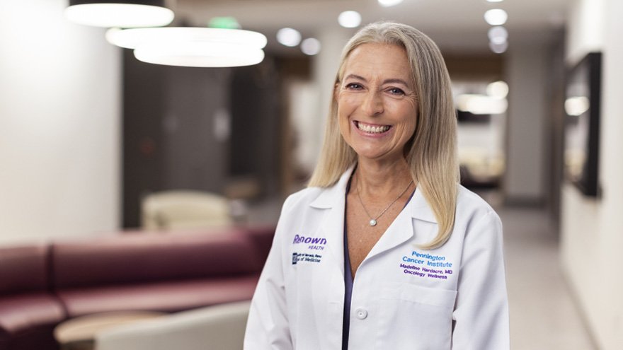 Dr. Madeline Hardacre posing in Conrad breast center