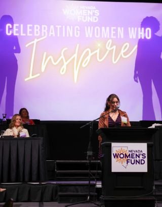 Callee giving speech at women fund event