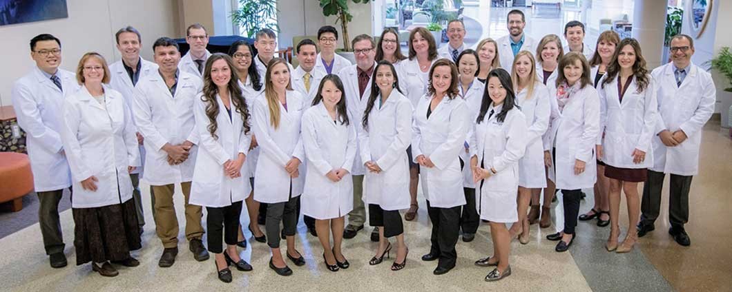 Large group of doctors in white coats