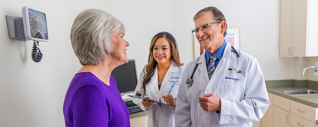 heart doctors with patient