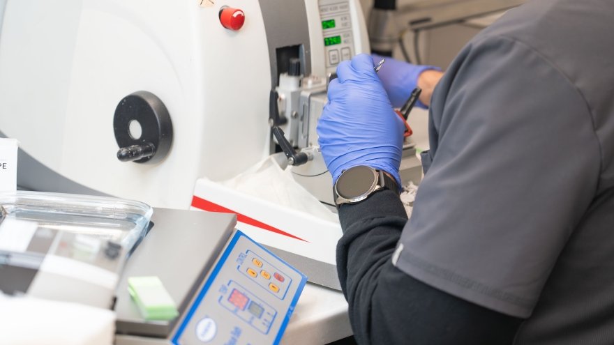 The Pathology lab at Renown in action.