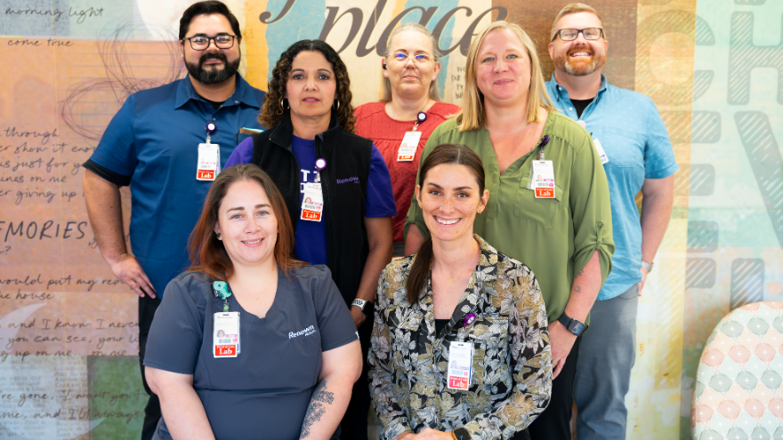 The Point-of-Care team at Renown pose for a group photo.