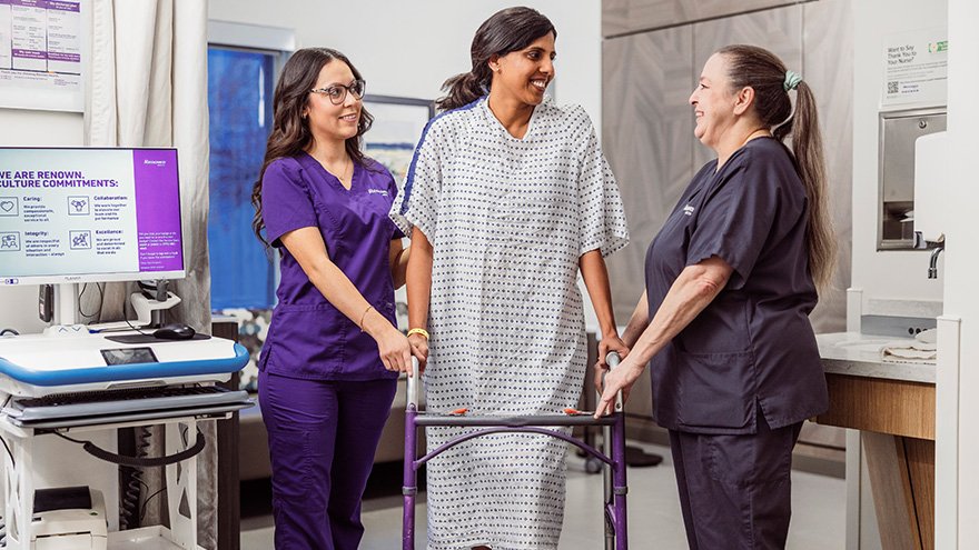 Patient with Renown Health team at the Specialty Care Center