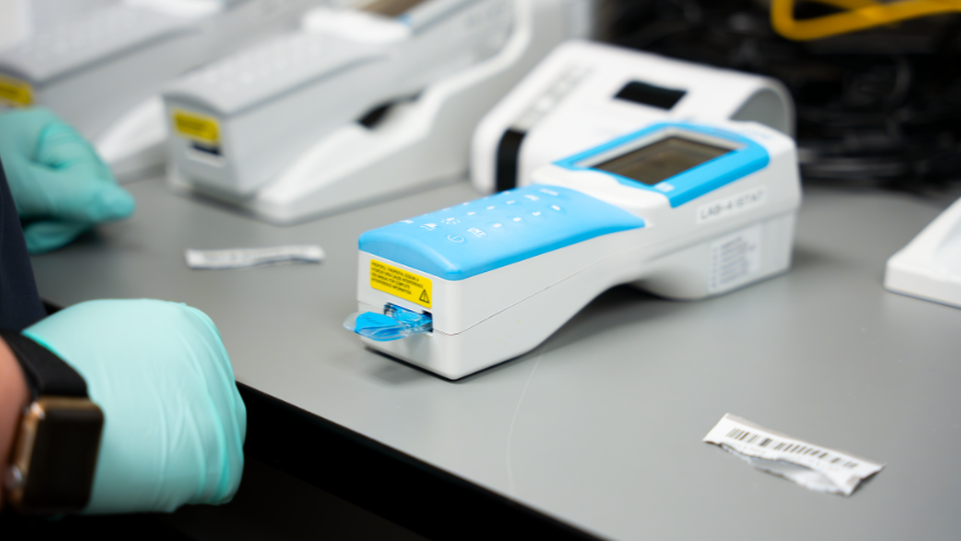 Point-of-Care checks tests and equipment.