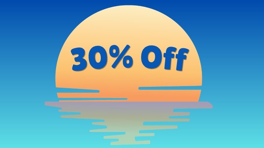 30% off dermatology products graphic