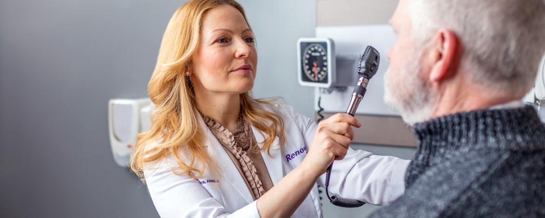 Renown doctor examining patient