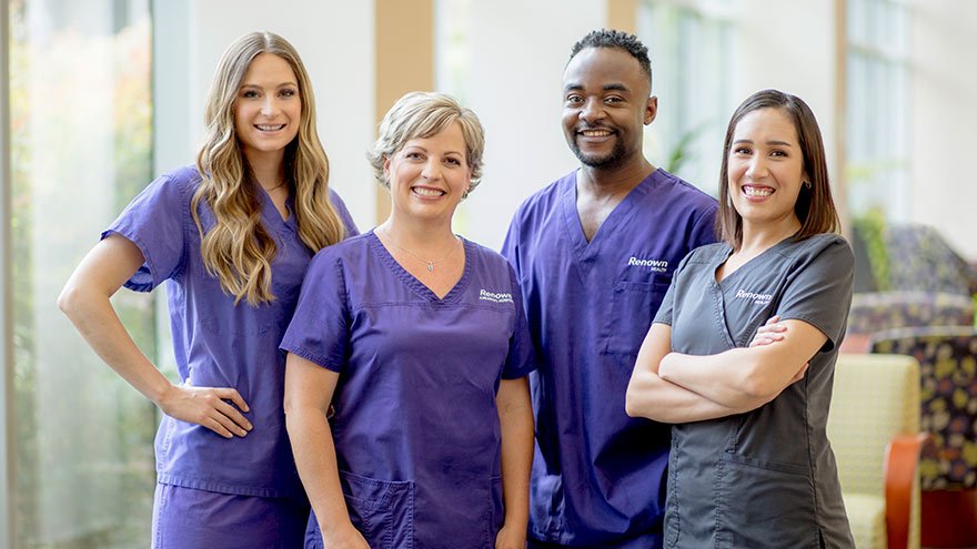 Group of four Renown nurses
