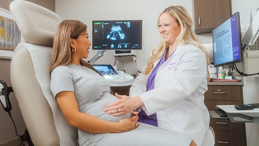 Renown Physician with pregnant patient