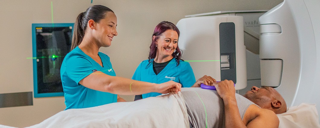 Renown provider analyzing imaging scans