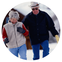 Couple walking