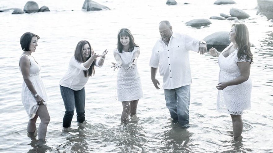 Meinzer family at the beach