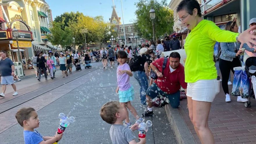 Meinzer family at Disneyland