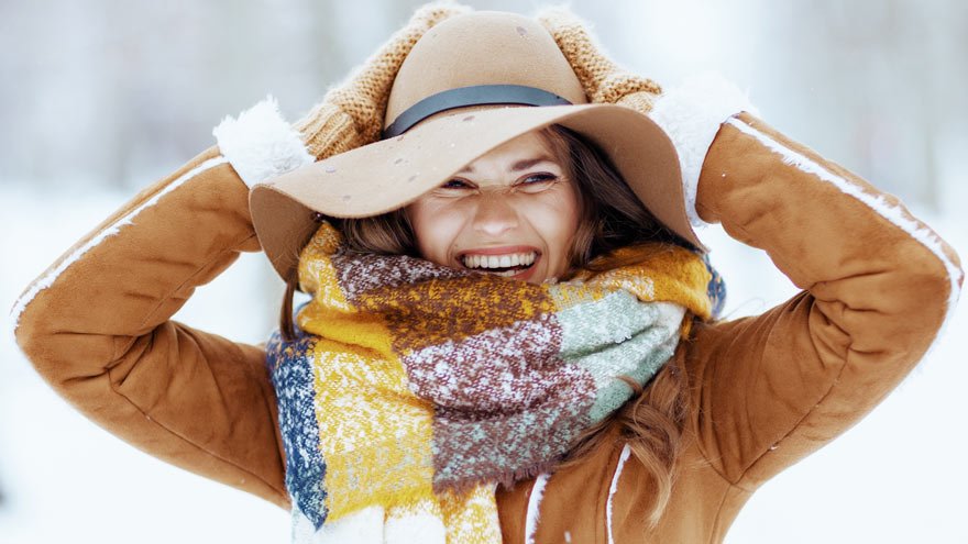 Group of women on a winter walk